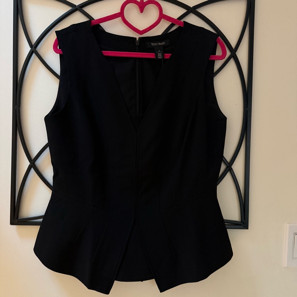 White House Black Market Elegant Black Top